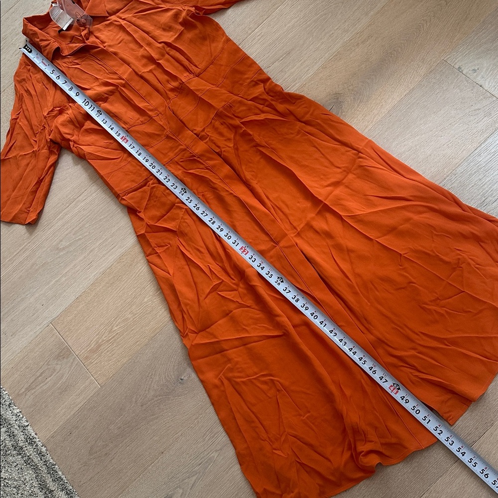 Weekend Max Mara Orange Midi Dress - Picture 3 of 6